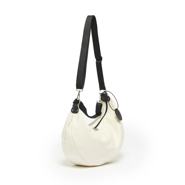 CHARLIE 2 WAYS EXTRA LIGHT HALF-MOON BAG White