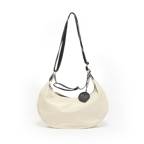 CHARLIE 2 WAYS EXTRA LIGHT HALF-MOON BAG Clay