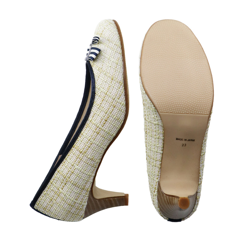 COCONA Beige Kitten Heel Pumps