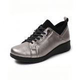 CORI Gris Grey 2 Layers Soft Walking Sneakers