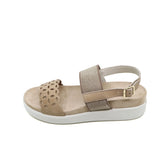 DORA Beige Wide Fit Sandals