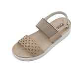 DORA Beige Wide Fit Sandals