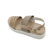 DORA Beige Wide Fit Sandals
