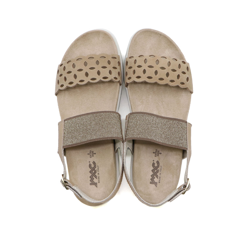 DORA Beige Wide Fit Sandals