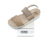 DORA Beige Wide Fit Sandals