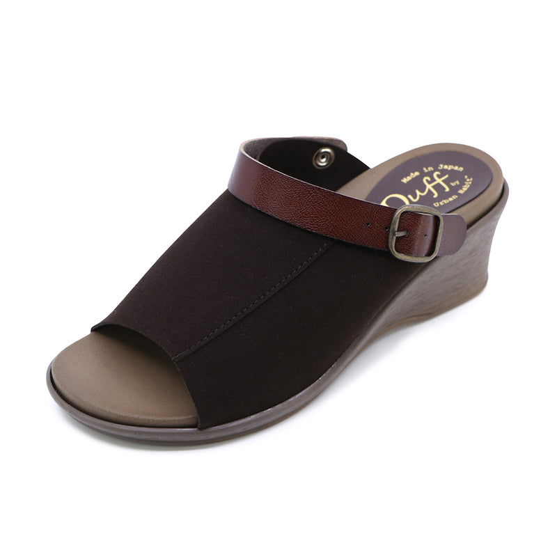 Dale3 Brown 2 Ways Soft Wedge Sandals