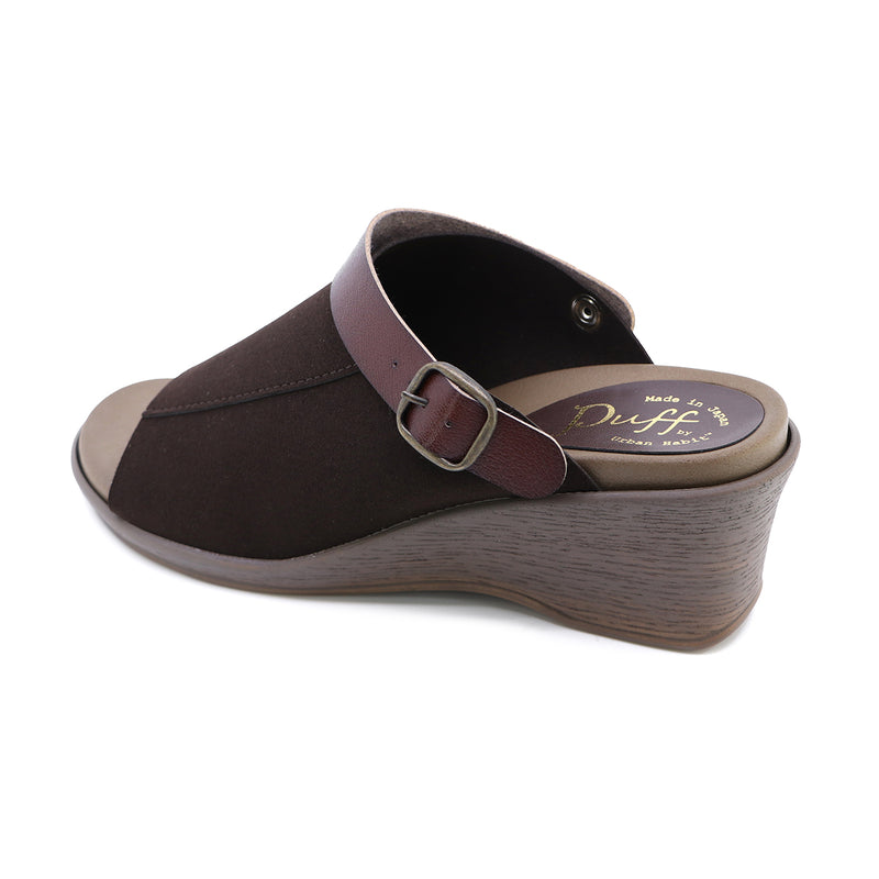 Dale3 Brown 2 Ways Soft Wedge Sandals