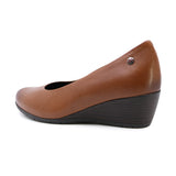 Dew Lux Camel Extra Wide Fit Wedge