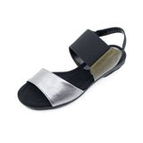 Didi Khaki-Silver Soft Waiking Sandals