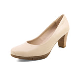 DORIS Beige Soft Walking Pumps