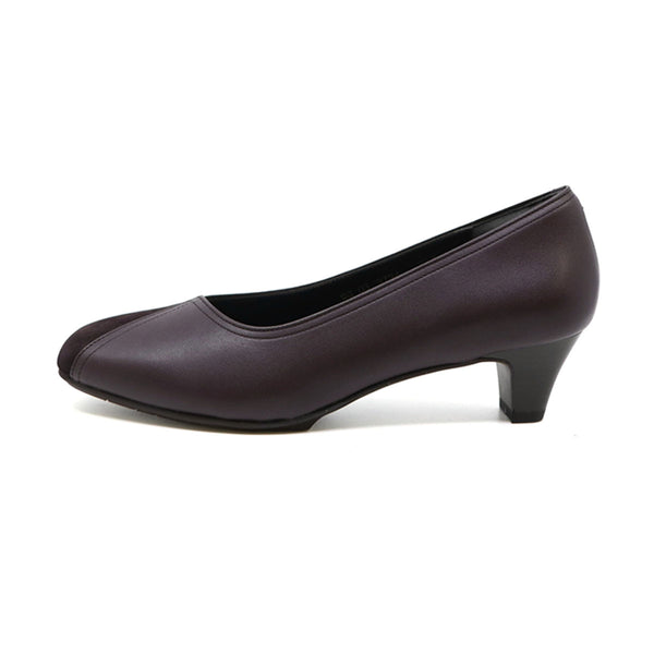 EMIKA Burgundy Balanced Heel Pumps