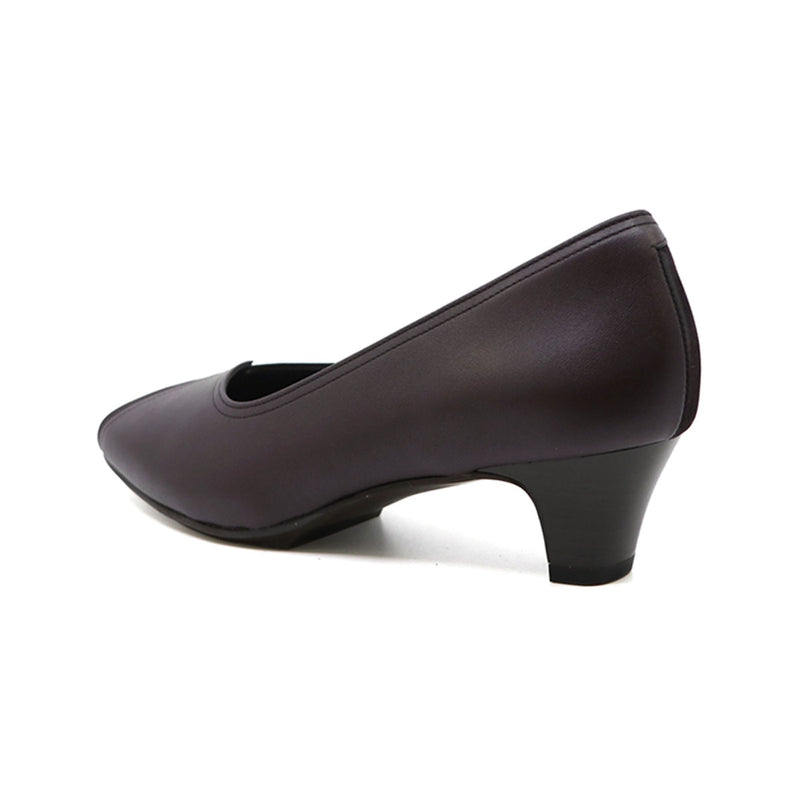 EMIKA Burgundy Balanced Heel Pumps