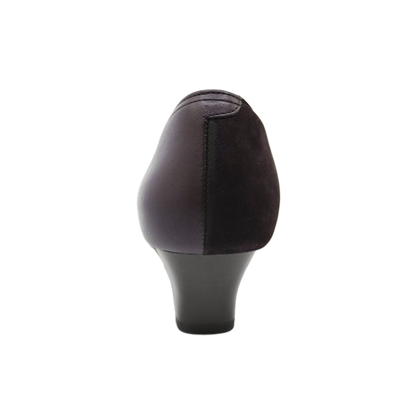 EMIKA Burgundy Balanced Heel Pumps