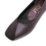 EMIKA Burgundy Balanced Heel Pumps