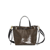 Emy Chestnut Linen Tote Bag