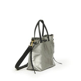 EMY LINEN TOTE Silver