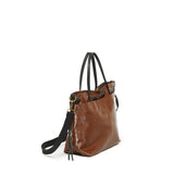 Emy Toffee Linen Tote Bag