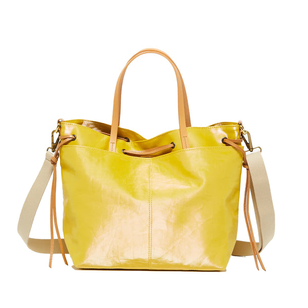 Emy Yellow Linen Tote Bag