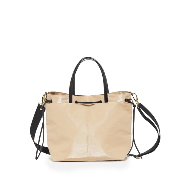 Emy Beige Linen Tote Bag