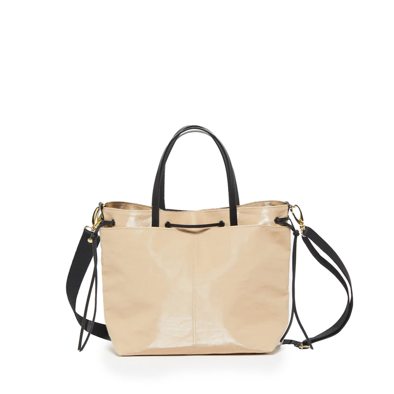 Emy Beige Linen Tote Bag