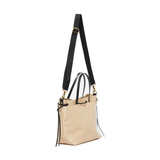 Emy Beige Linen Tote Bag