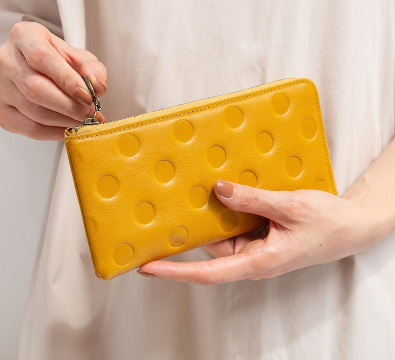 EN Thin Dot Wallet Mustard