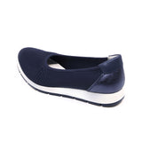 ESLIA Navy Blue Soft Walking Stretch Flats