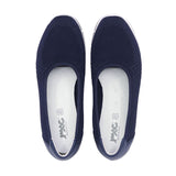 ESLIA Navy Blue Soft Walking Stretch Flats
