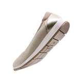 ESLIA Glitter Taupe Soft Walking Stretch Flats