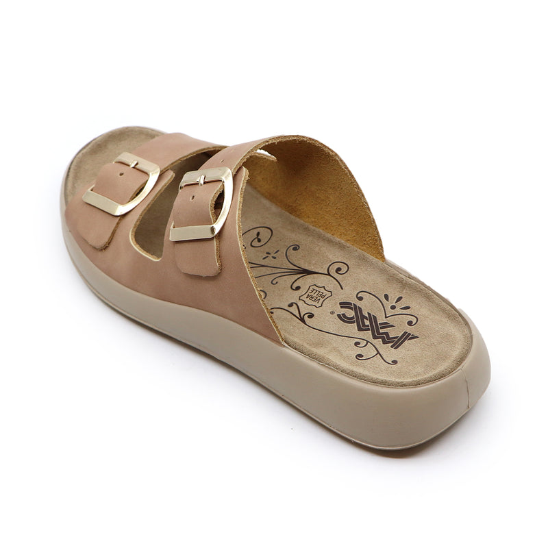 FIA Mocha Beige WIDE FIT SANDALS