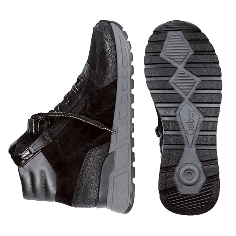 FENNA Black Anti-Slip Sneaker Boots