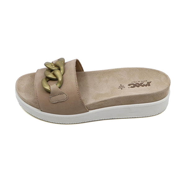 FINA Beige Wide Fit Sandals