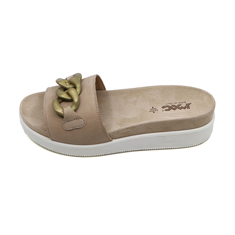 FINA Beige Wide Fit Sandals