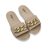 FINA Beige Wide Fit Sandals