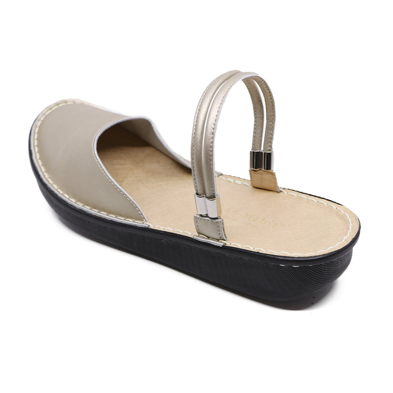 Futo Champagne Microfiber Real Support Sandals