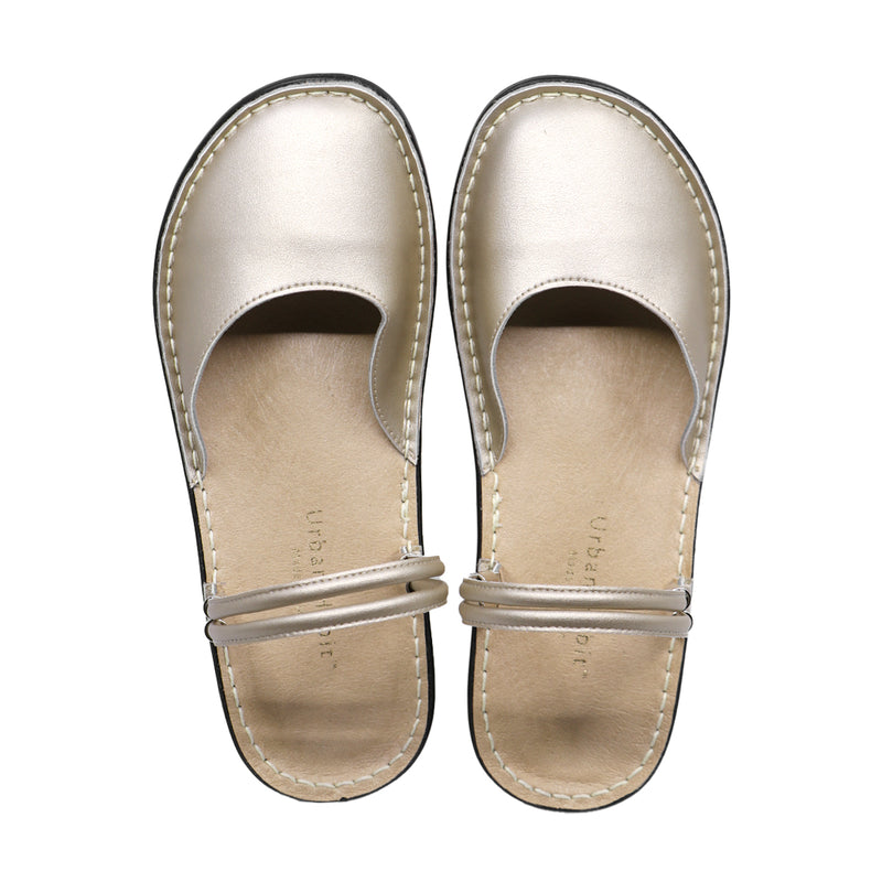 Futo Champagne Microfiber Real Support Sandals