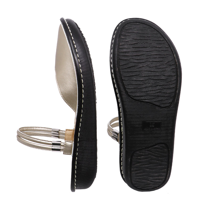 Futo Champagne Microfiber Real Support Sandals