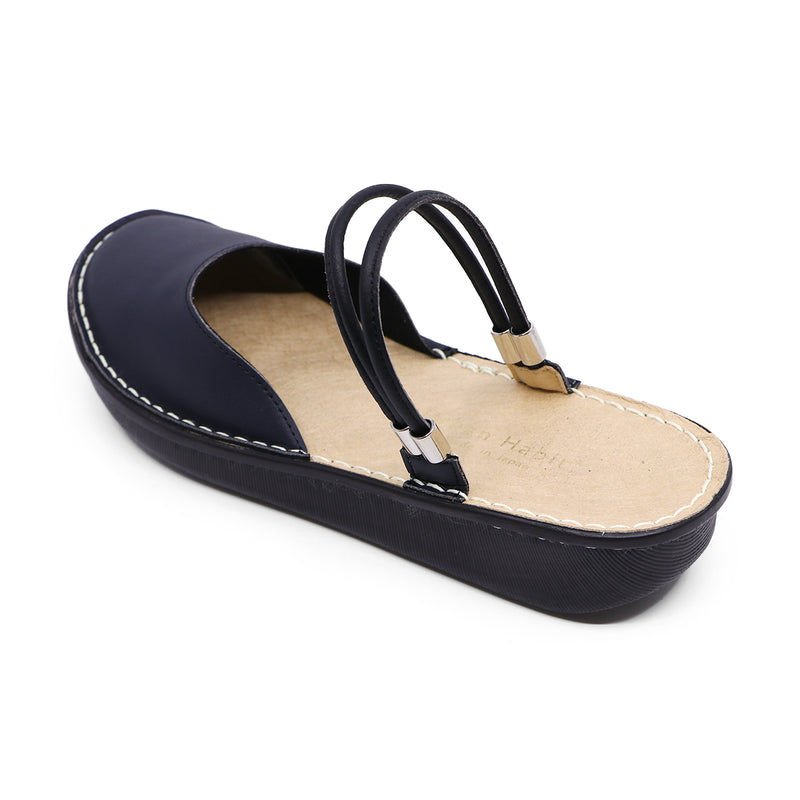 Futo Navy Microfiber Real Support Sandals