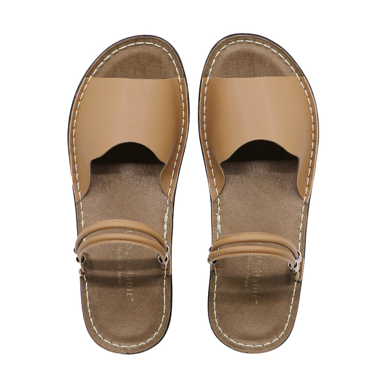 Fuuna Camel Microfiber Real Support Sandals