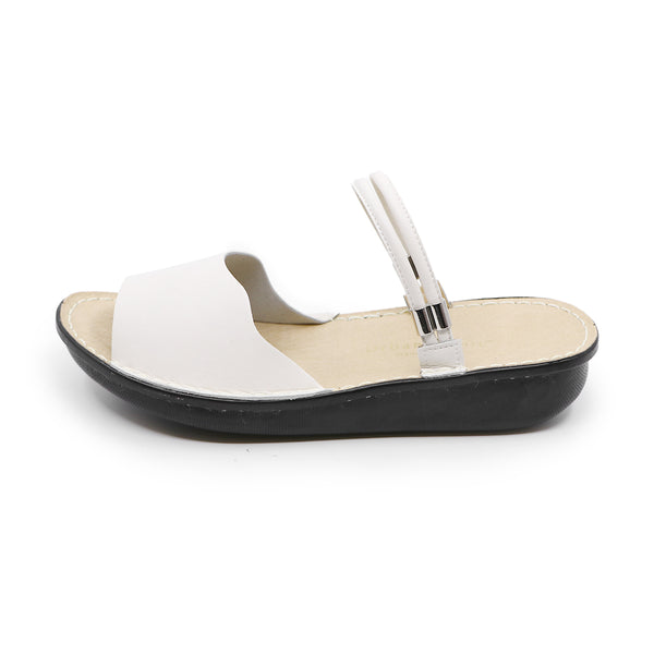 Fuuna Ivory Microfiber Real Support Sandals