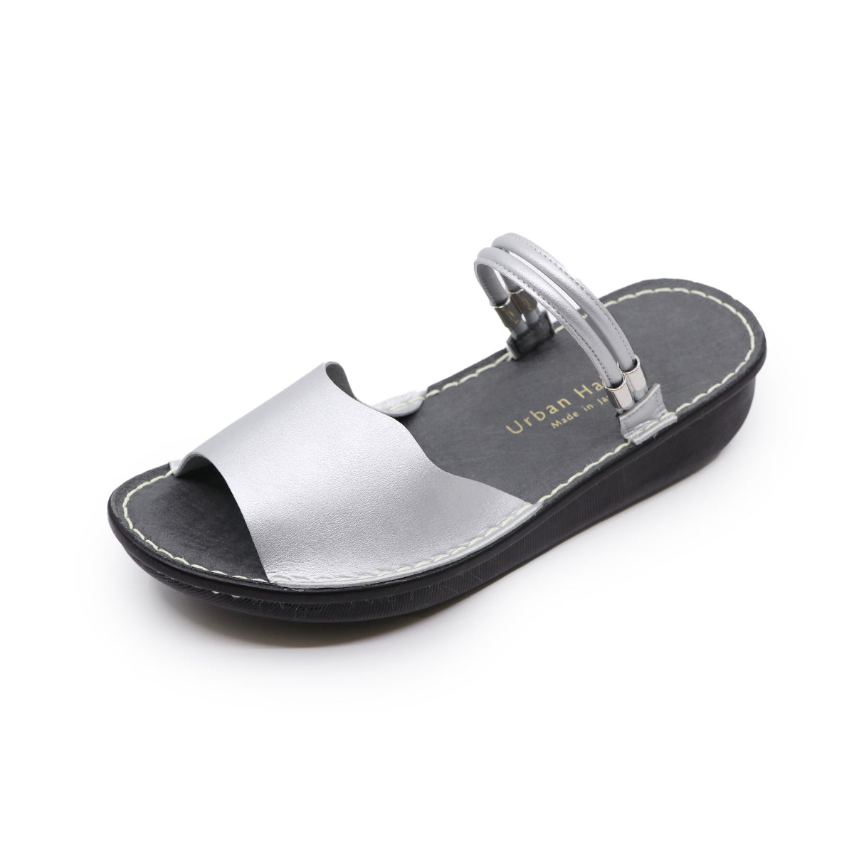 Fuuna Silver Microfiber Real Support Sandals