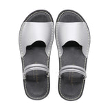 Fuuna Silver Microfiber Real Support Sandals