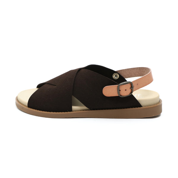 Fuwa Dark Brown 2 Ways Soft Sandals