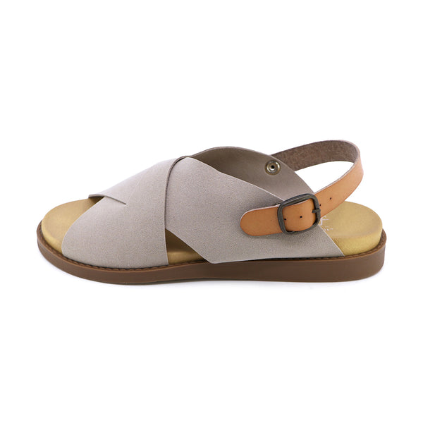 Fuwa Light Grey 2 Ways Soft Sandals
