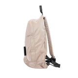 GINO Taupe backpack with black straps on a white background