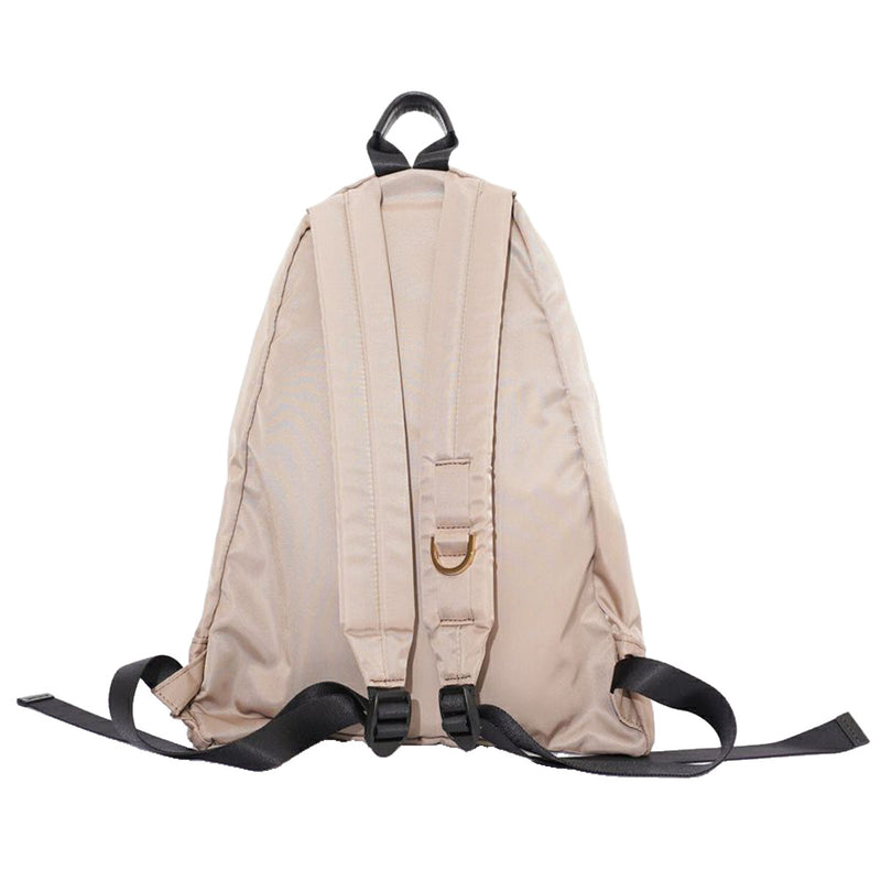 GINO Taupe backpack with black straps on a white background
