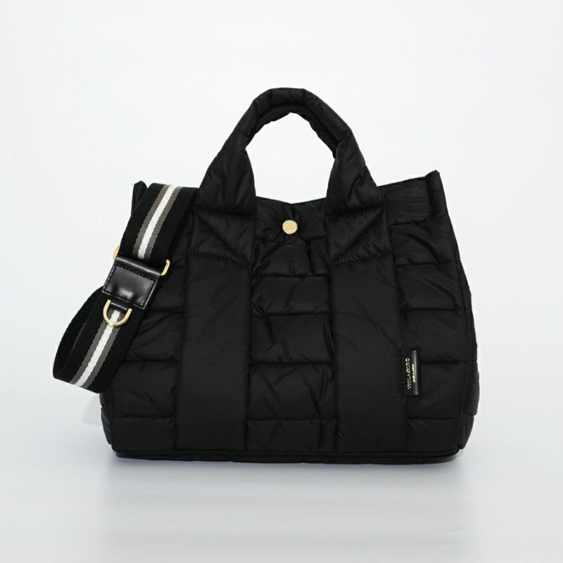 GINO Puff QUILT Tote M Grege