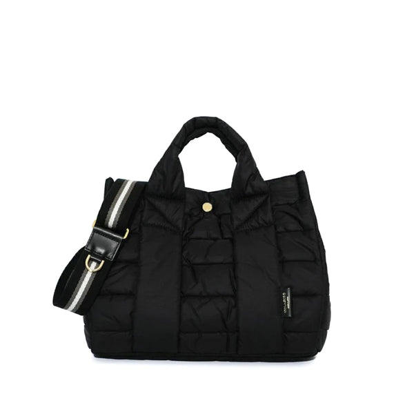 GINO Puff QUILT Tote M Black