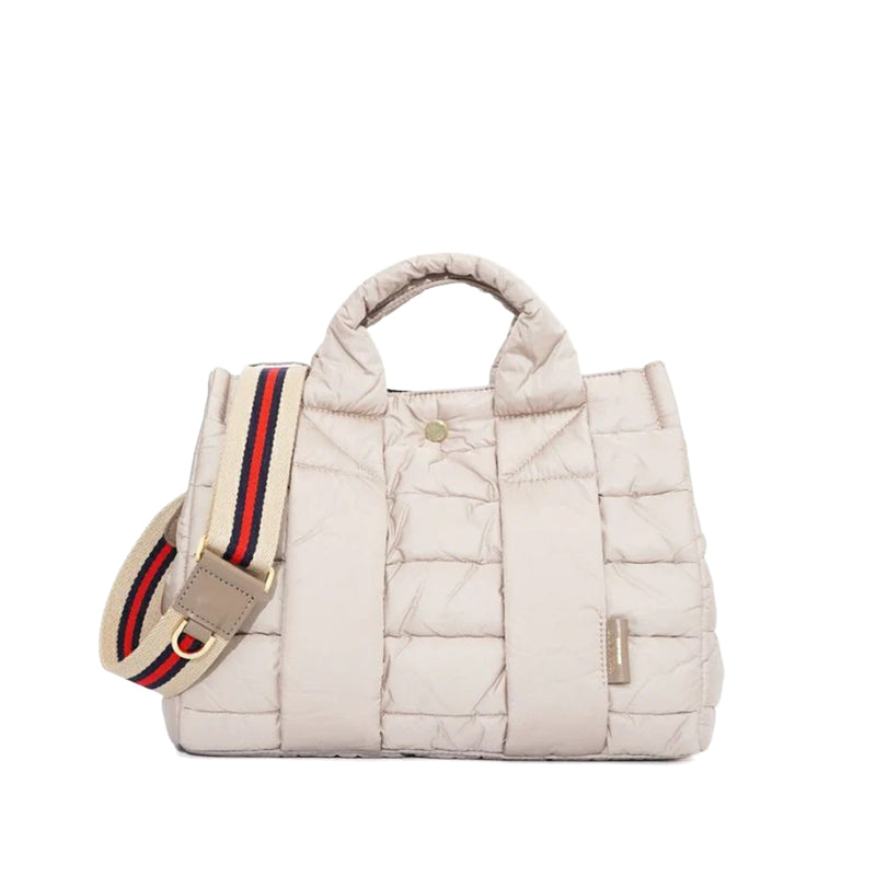 GINO Puff QUILT Tote M Grege