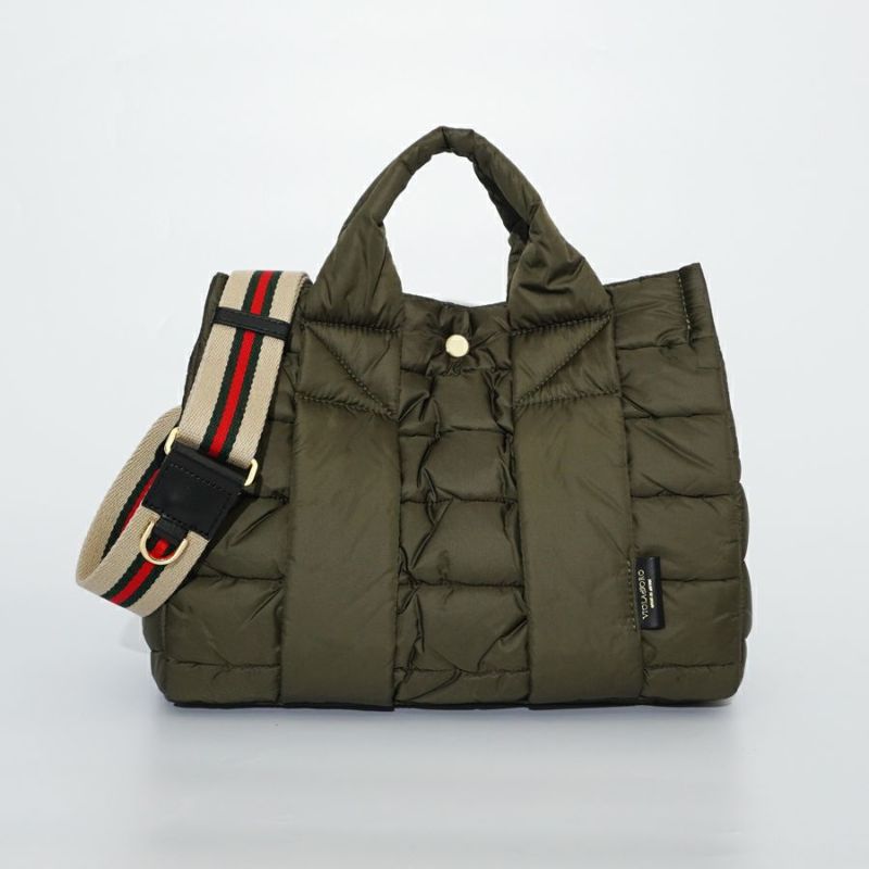 GINO Puff QUILT Tote M Grege